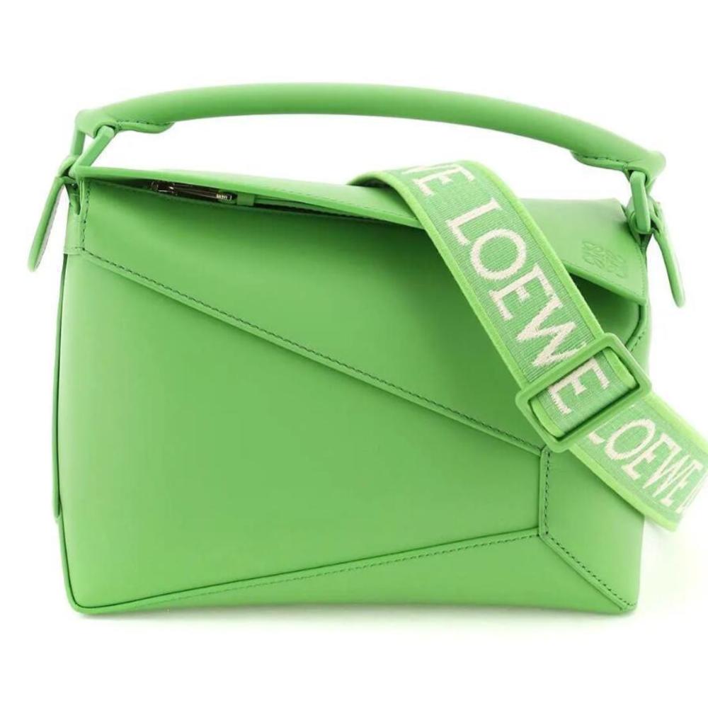 Loewe Puzzle Edge Small Handbag Neon Green